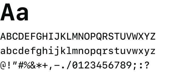 Mono font